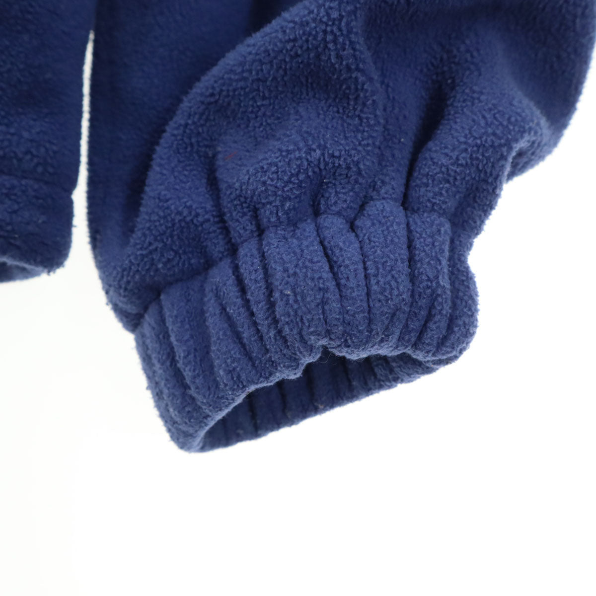 TOMMY HILFIGER トミーヒルフィガー 90s オールド フラッグタグ ワンポイントロゴ 長袖 トリコカラー フリースジャケット M ブルー メンズ