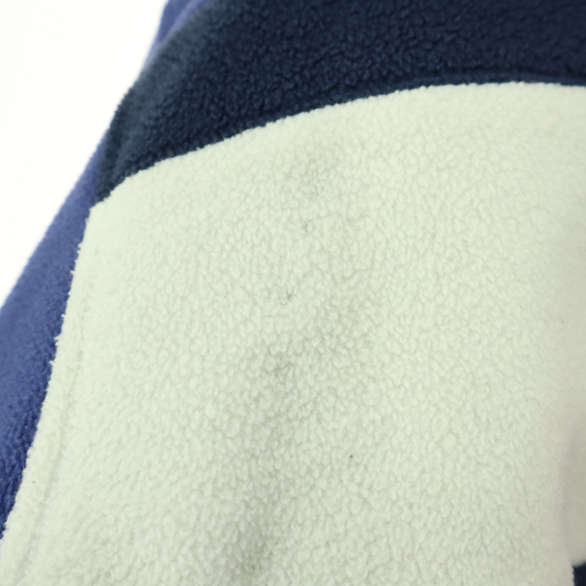 TOMMY HILFIGER トミーヒルフィガー 90s オールド フラッグタグ ワンポイントロゴ 長袖 トリコカラー フリースジャケット M ブルー メンズ