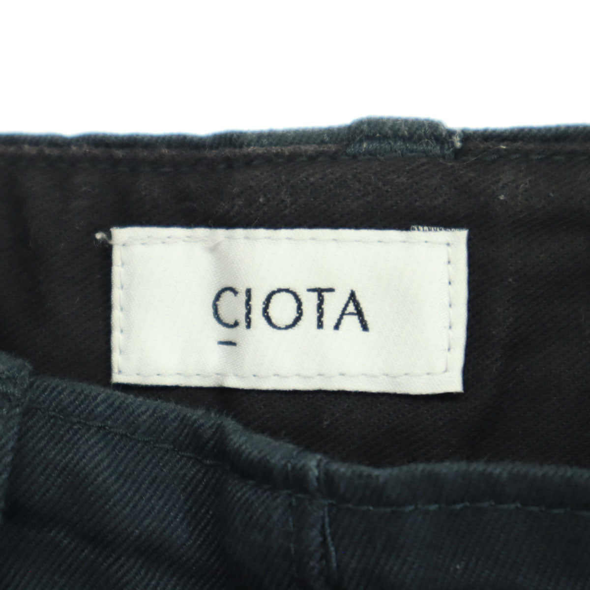 美品 CIOTA シオタ 24SS 日本製 ウエポンチノクロス パンツ 6 ブラック チノパン PTLM-130 メンズ