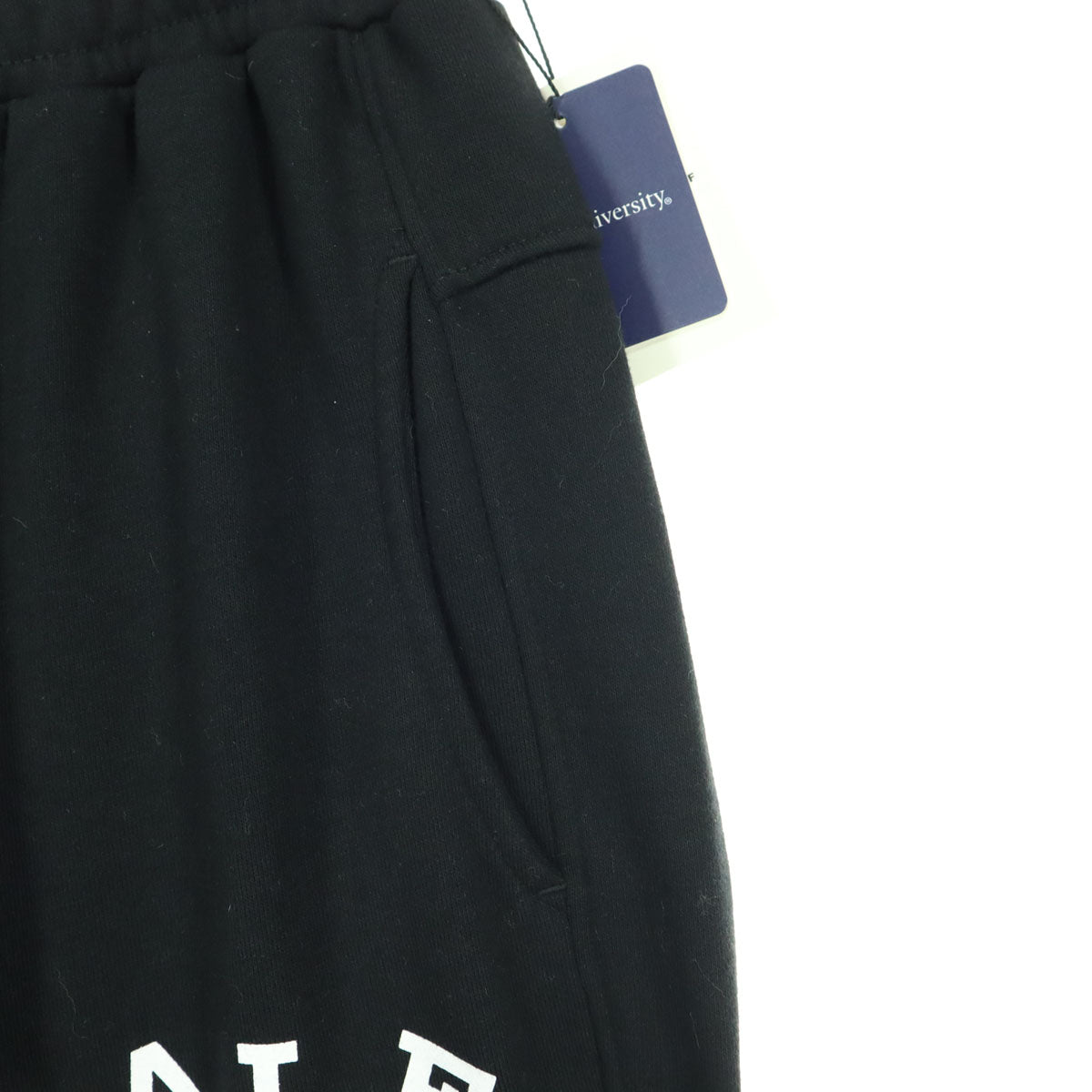 未使用 ANTIQUA GOLF アンティカ ゴルフ プリント スウェットパンツ S ブラック レディース