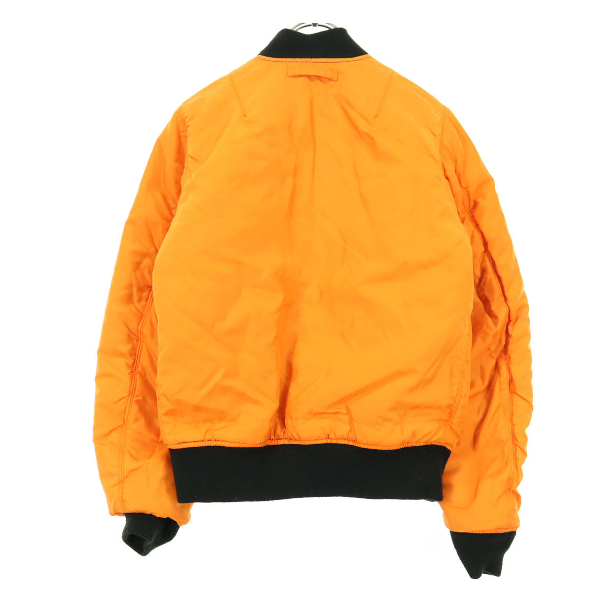 ALPHA INDUSTRIES INC アルファインダストリーズ ナイロン 長袖 MA-1 フライトジャケット S ブラック 中綿ブルゾン レディース