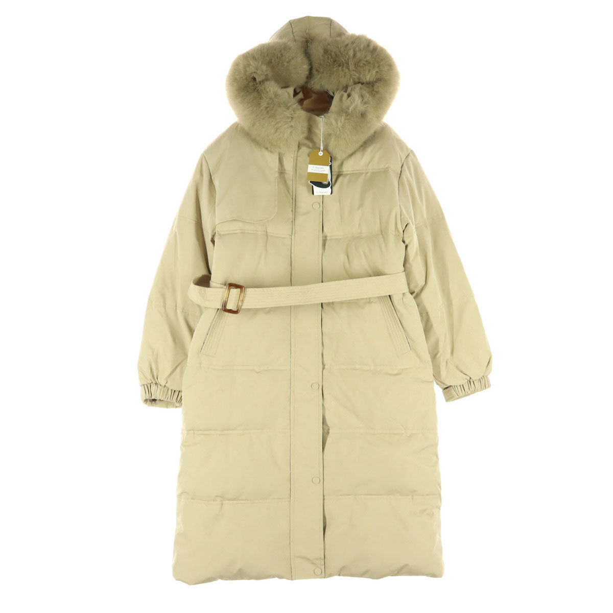 未使用 F-Daylight エフデイライト 長袖 ダウンコート ベージュ系 レディース