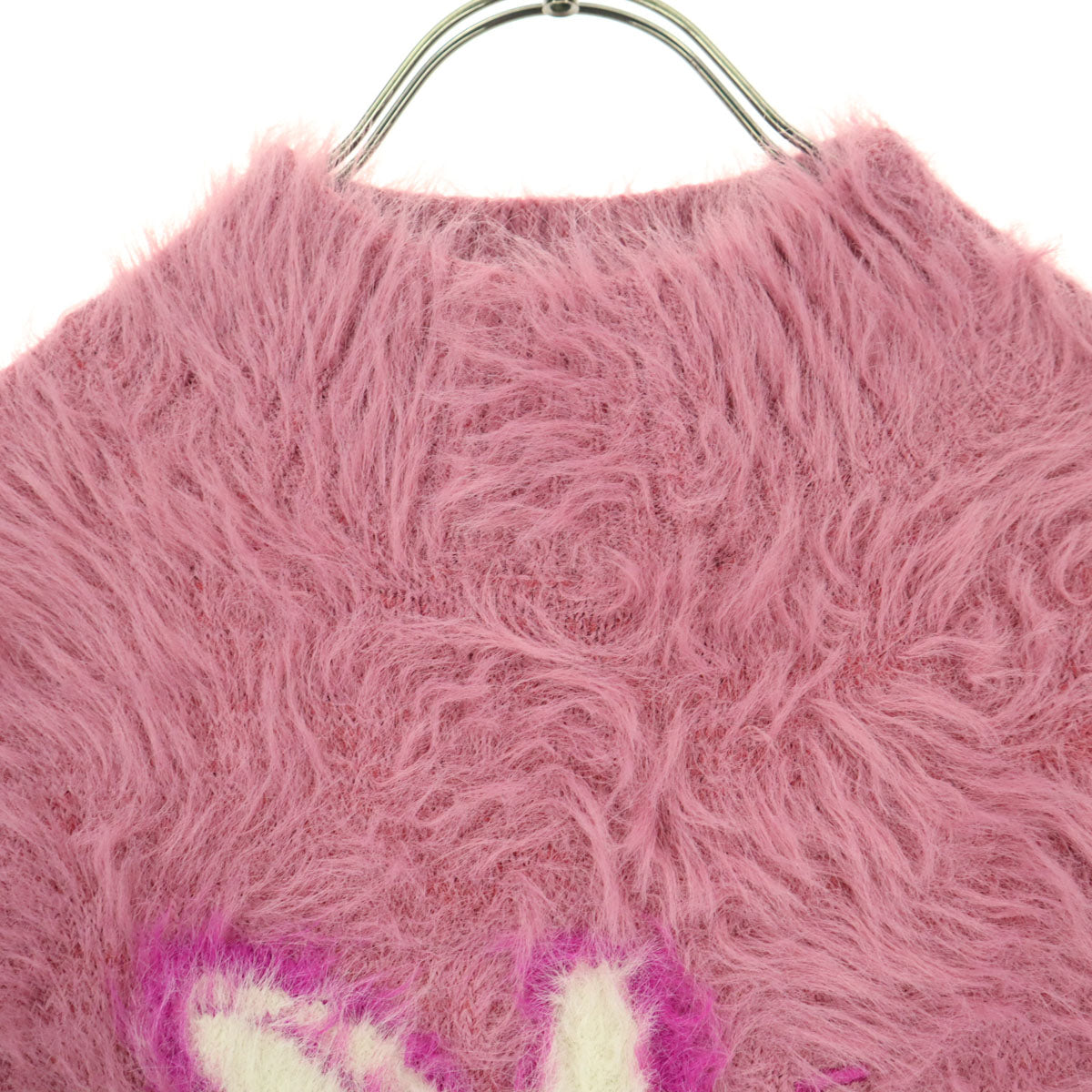 美品 CANDY STRIPPER キャンディストリッパー アニマル柄 長袖 シャギー ニット 2 ピンク ウサギ レディース