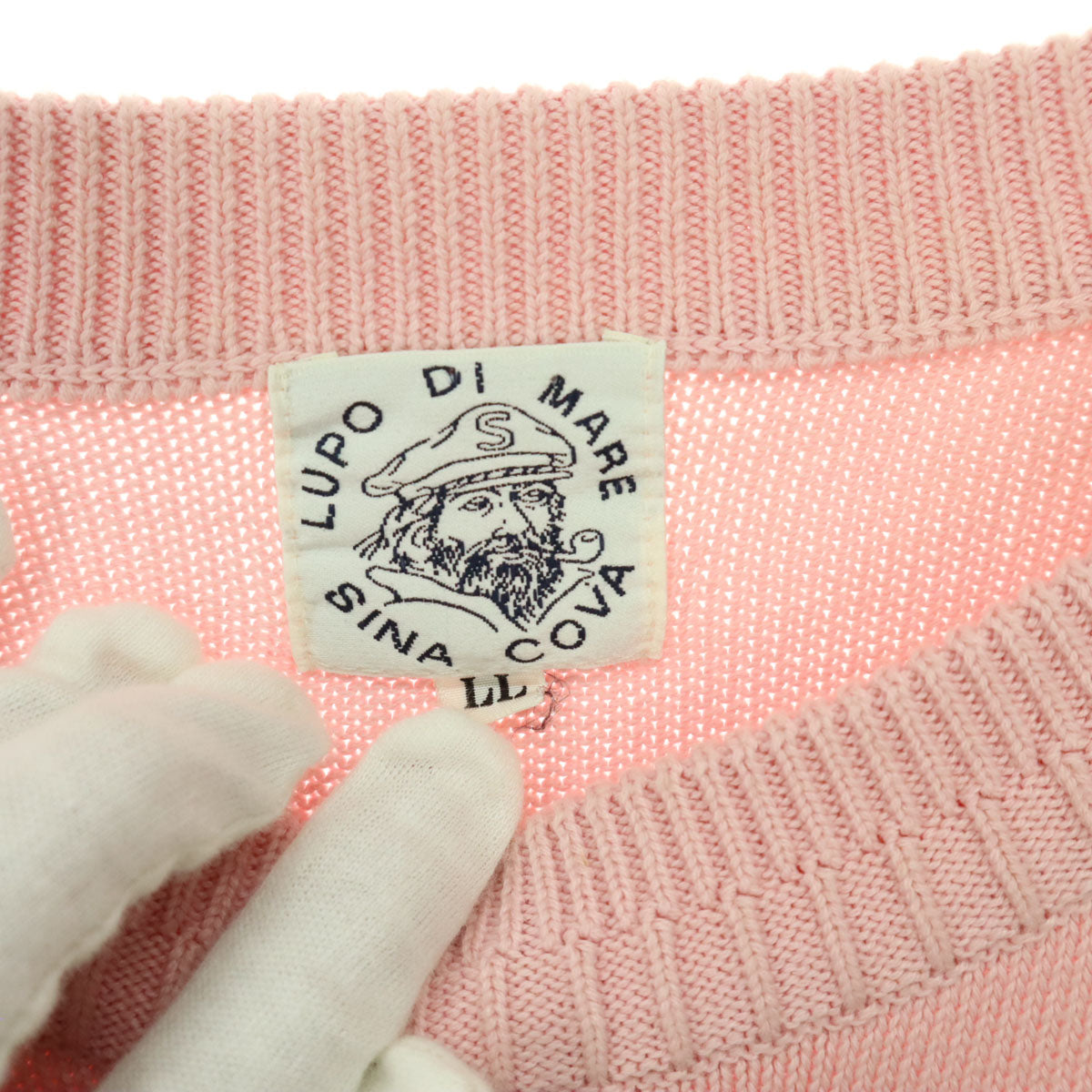 SINA COVA シナコバ 長袖 コットン ニット LL ピンク レディース