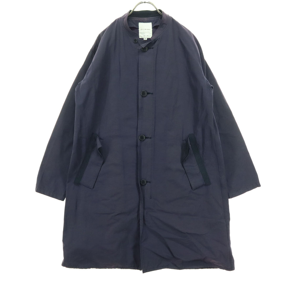 STILL BY HAND スティルバイハンド 日本製 長袖 薄手 コート S ネイビー メンズ