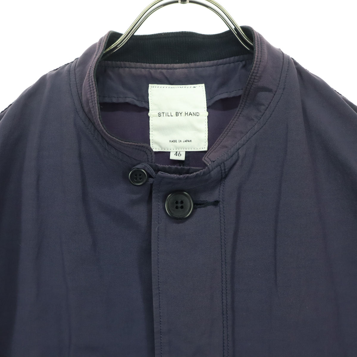 STILL BY HAND スティルバイハンド 日本製 長袖 薄手 コート S ネイビー メンズ