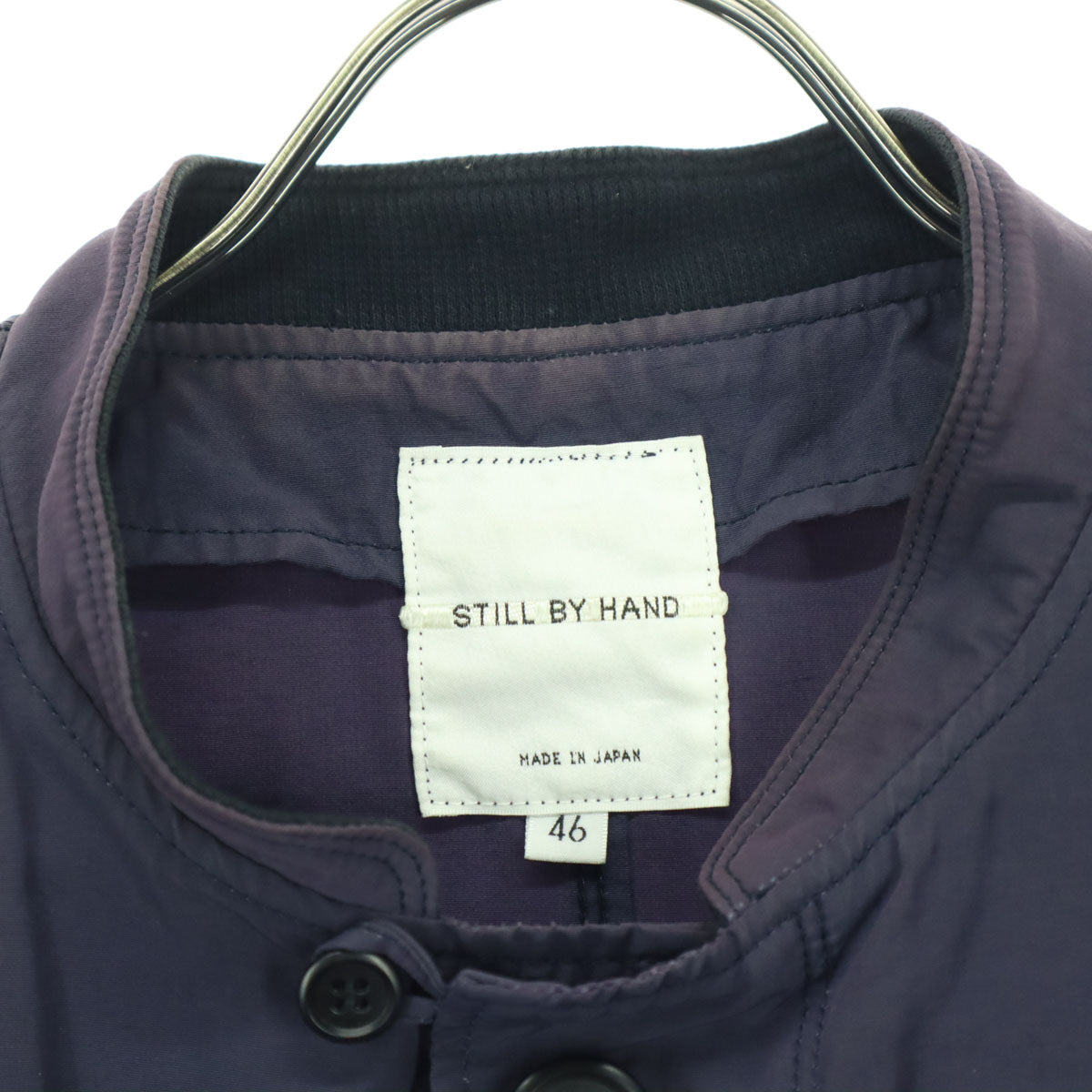 STILL BY HAND スティルバイハンド 日本製 長袖 薄手 コート S ネイビー メンズ