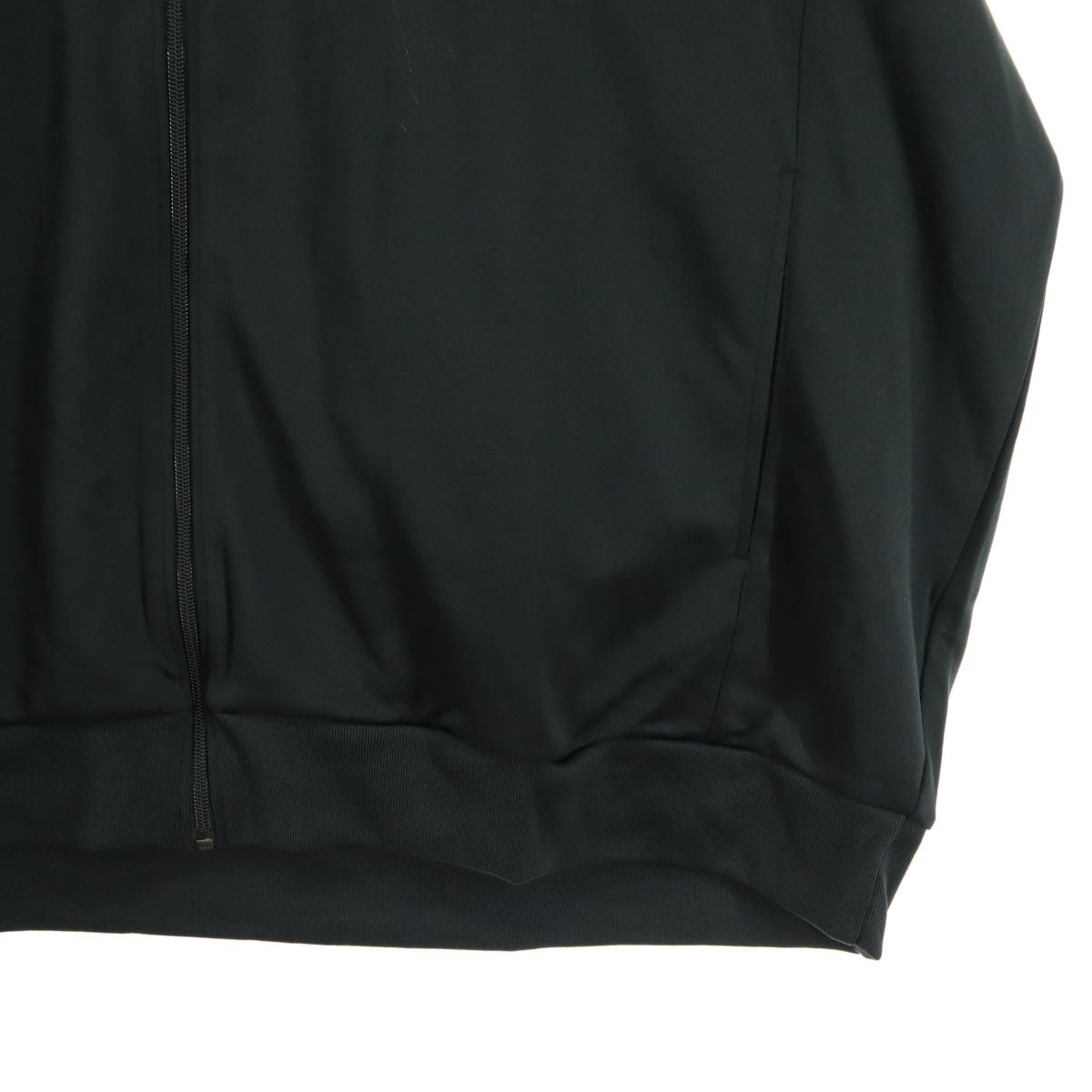 未使用 adidas アディダス ワンポイントプリント 長袖 トラックジャケット 8XO ブラック ビッグサイズ ジャージ メンズ