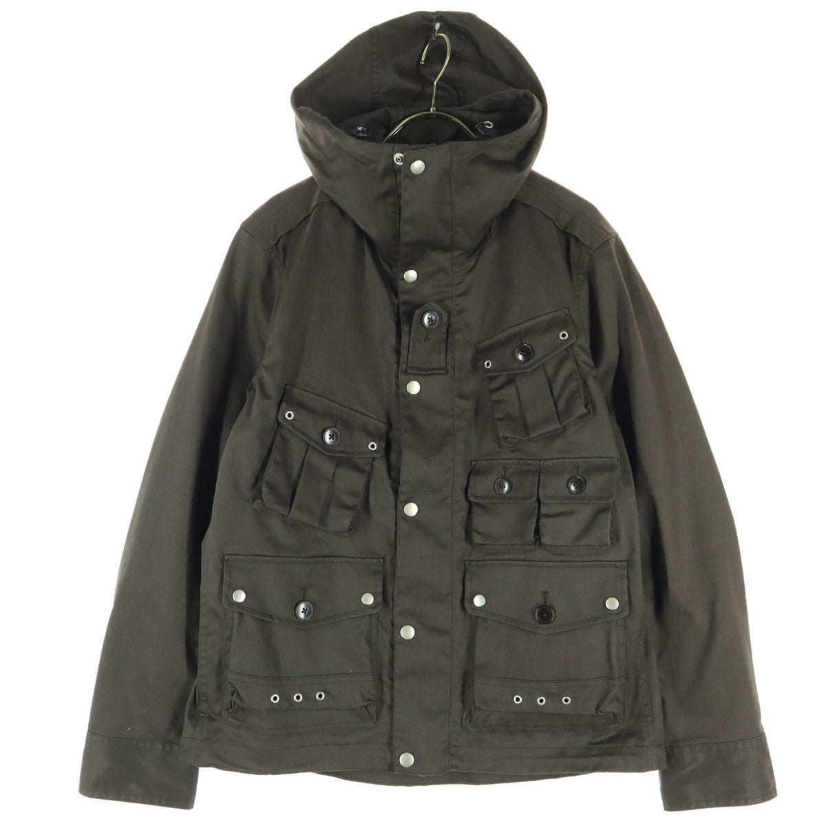 UNIQLO＋J ユニクロプラスジェイ 長袖 ミリタリージャケット M ブラウン パーカー メンズ