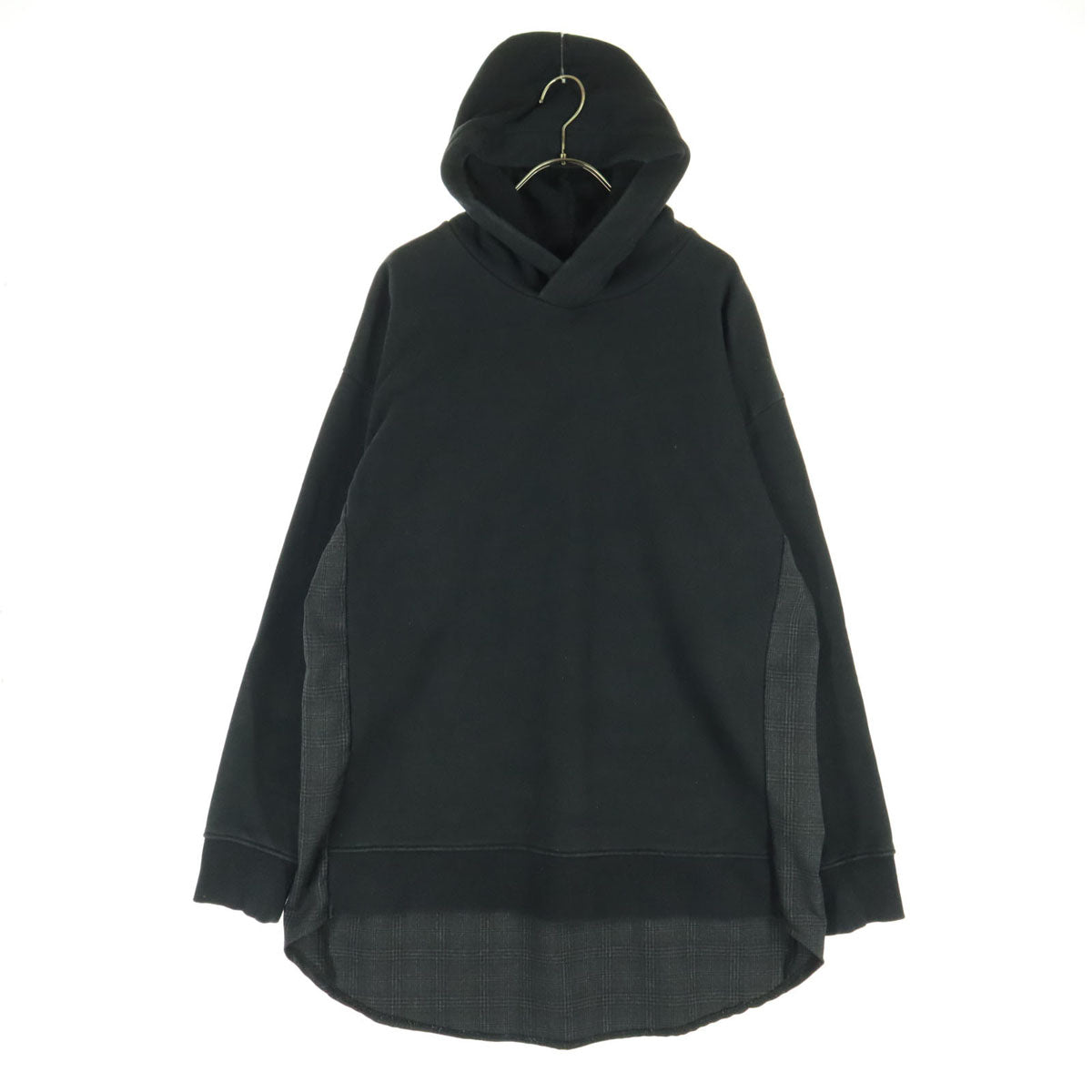 rehacer レアセル 日本製 コットン 長袖 スウェットパーカー L ブラック メンズ