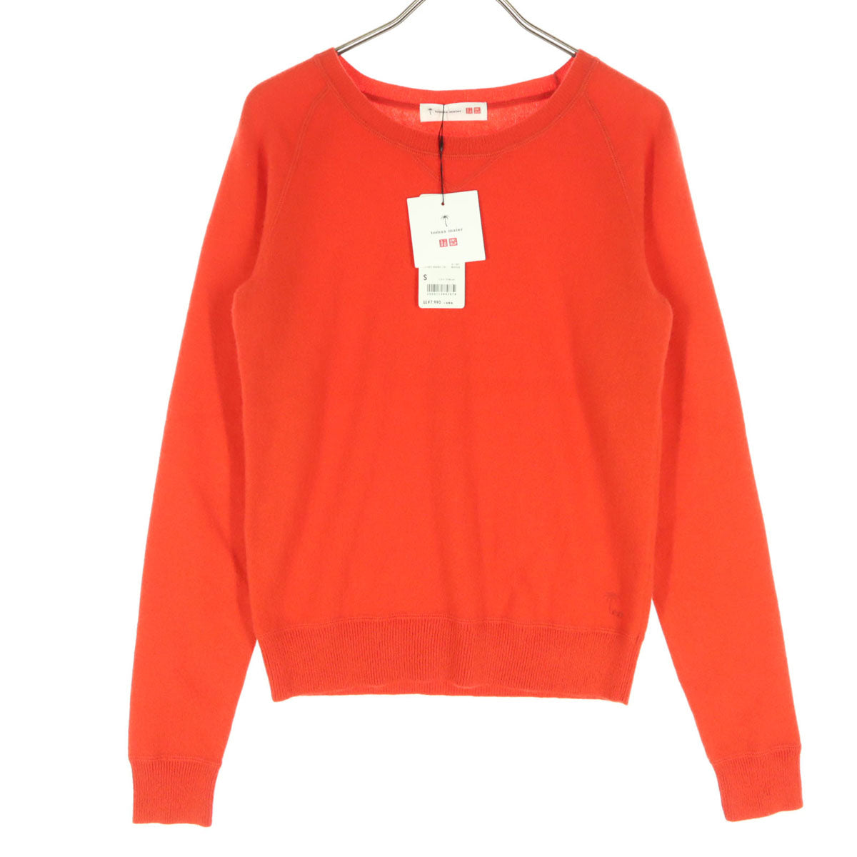 美品 UNIQLO ユニクロ tomas malerコラボ 長袖 カシミヤ セーター S レッド レディース