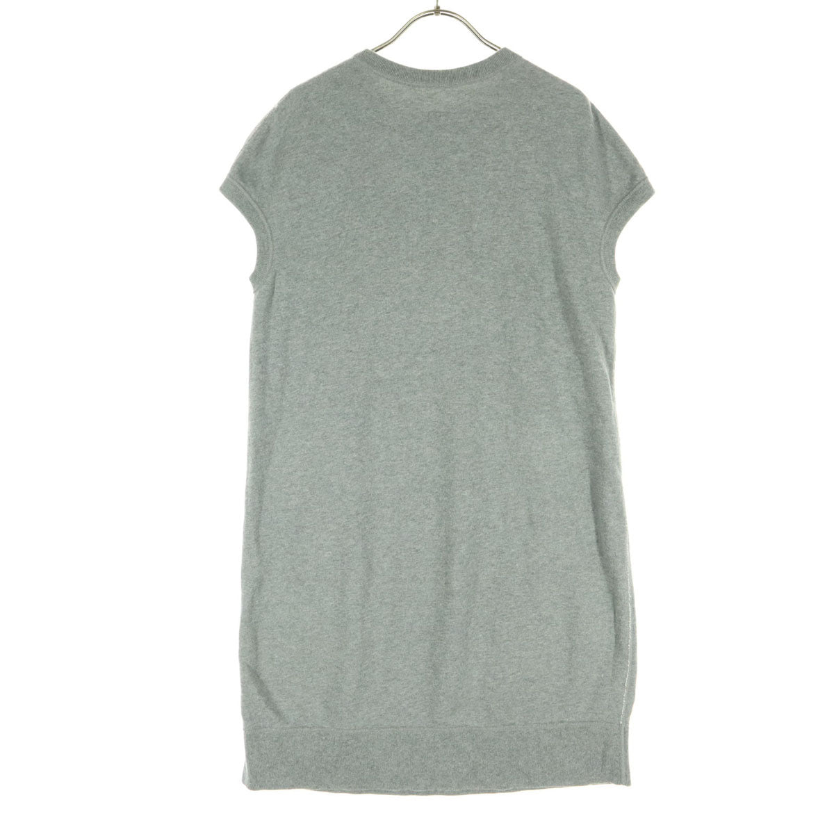Scye BASICS サイ ベーシック 日本製 ノースリーブ スウェット ベスト ワンピース 38 グレー レディース
