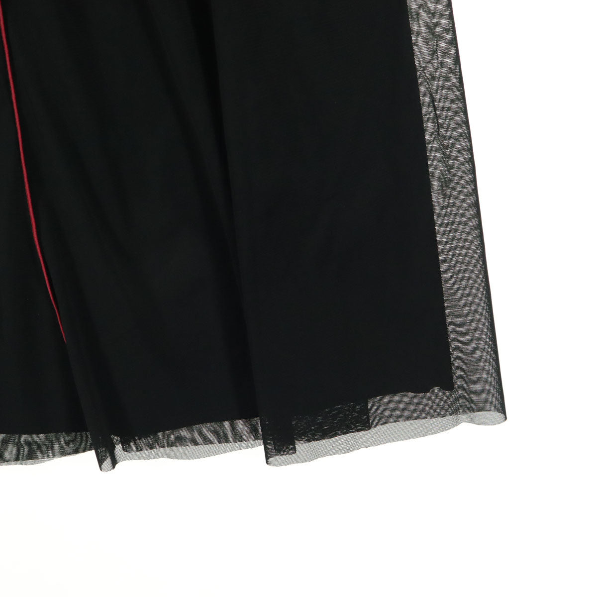 未使用 VIVIENNE TAM ヴィヴィアンタム 日本製 ミディ丈 フレアスカート 40 ブラック レディース