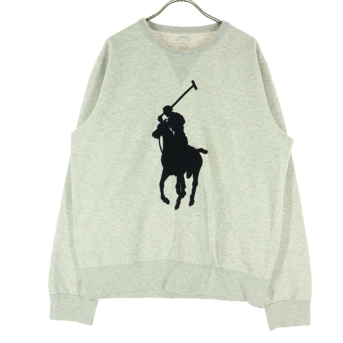 POLO RALPH LAUREN ポロラルフローレン ロゴマーク 長袖 トレーナー M グレー スウェット メンズ