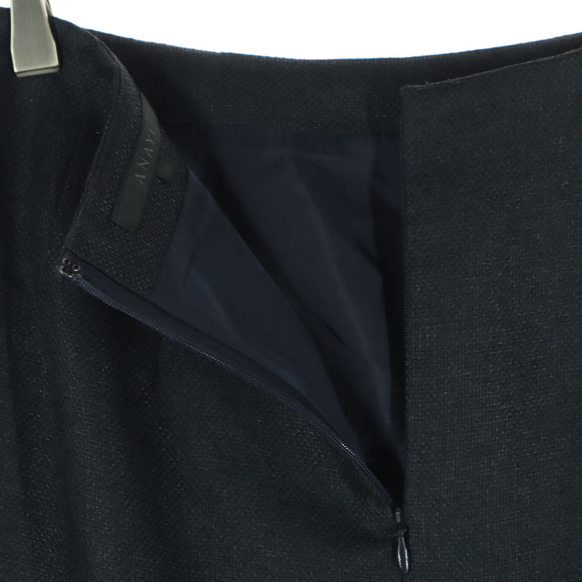 ANAYI アナイ 日本製 ミディ丈 タイトスカート 38 ネイビー レディース