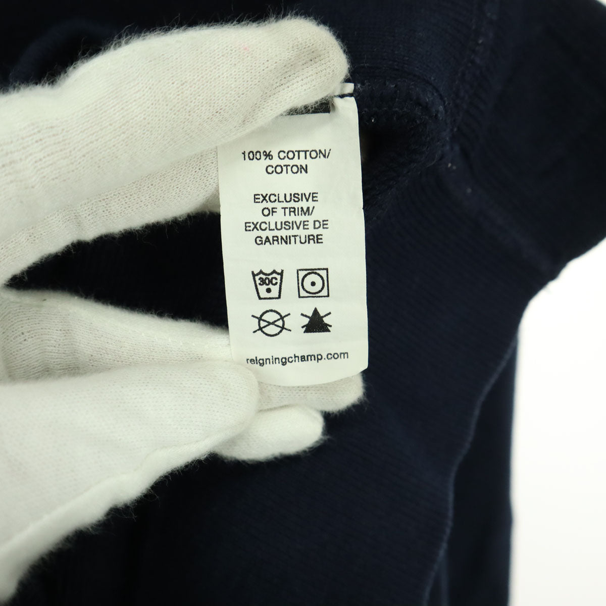 REIGNING CHAMP ライニングチャンプ カナダ製 無地 長袖 スウェットパーカー S ネイビー メンズ