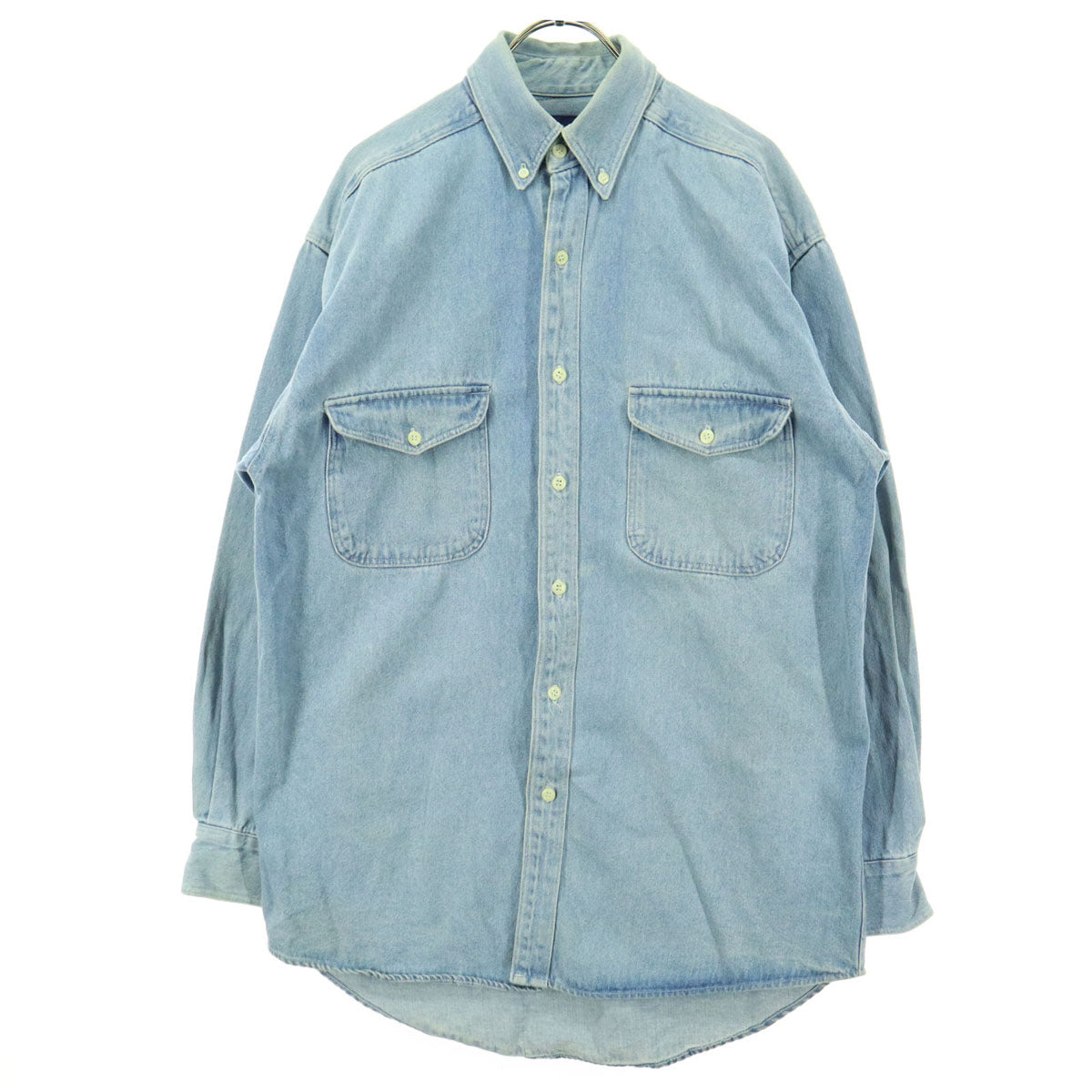 GAP ギャップ 90s オールド 長袖 デニムシャツ S ブルー メンズ