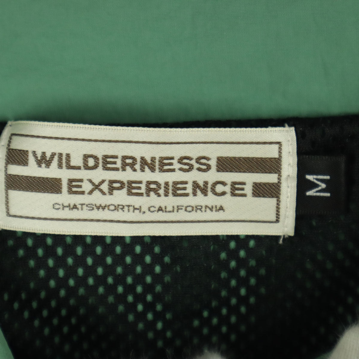 WILDERNESS EXPERIENCE ウィルダネスエクスペリエンス マルチカラー 長袖 プルオーバー ナイロンジャケット M グリーン系 ブルー オレンジ メンズ