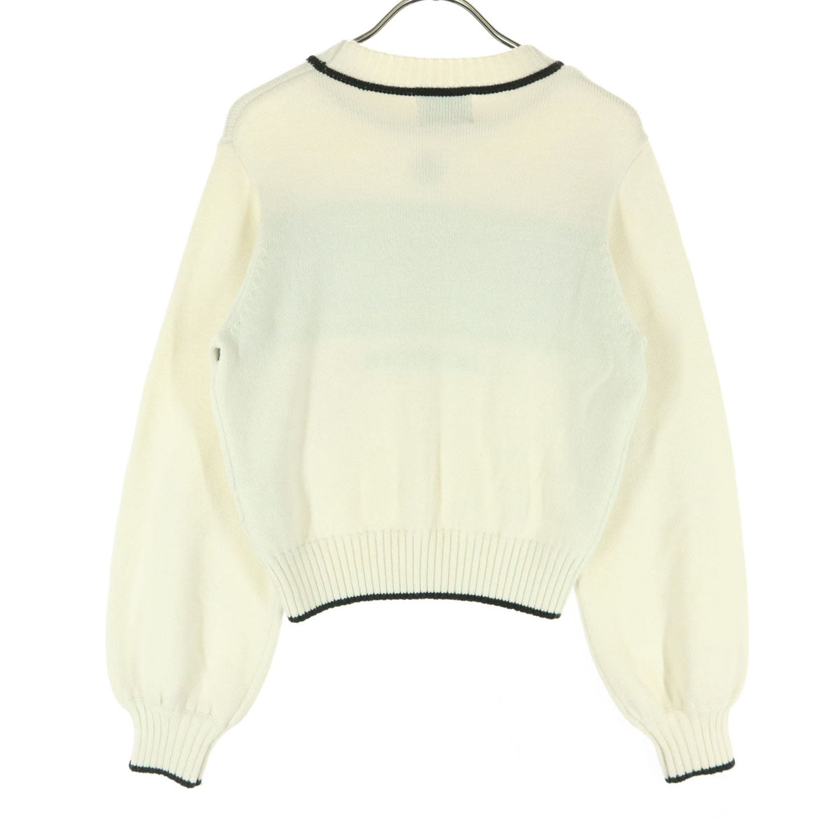 美品 Lily Brown リリーブラウン マリークワント コラボ 長袖 ニット F アイボリー MARY QUANT レディース