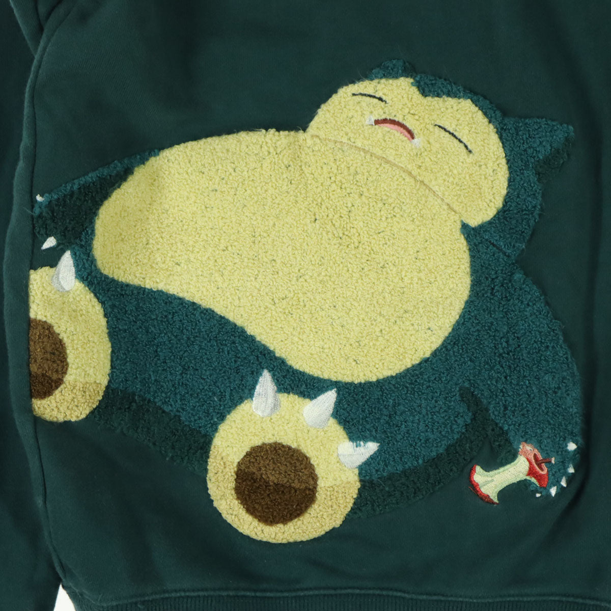 Design Tshirts Store graniph デザインティーシャツストアグラニフ Pocket Monsters ポケットモンスター コラボ キャラクター刺繍 長袖 スウェット トレーナー M グリーン系 カビゴン レディース