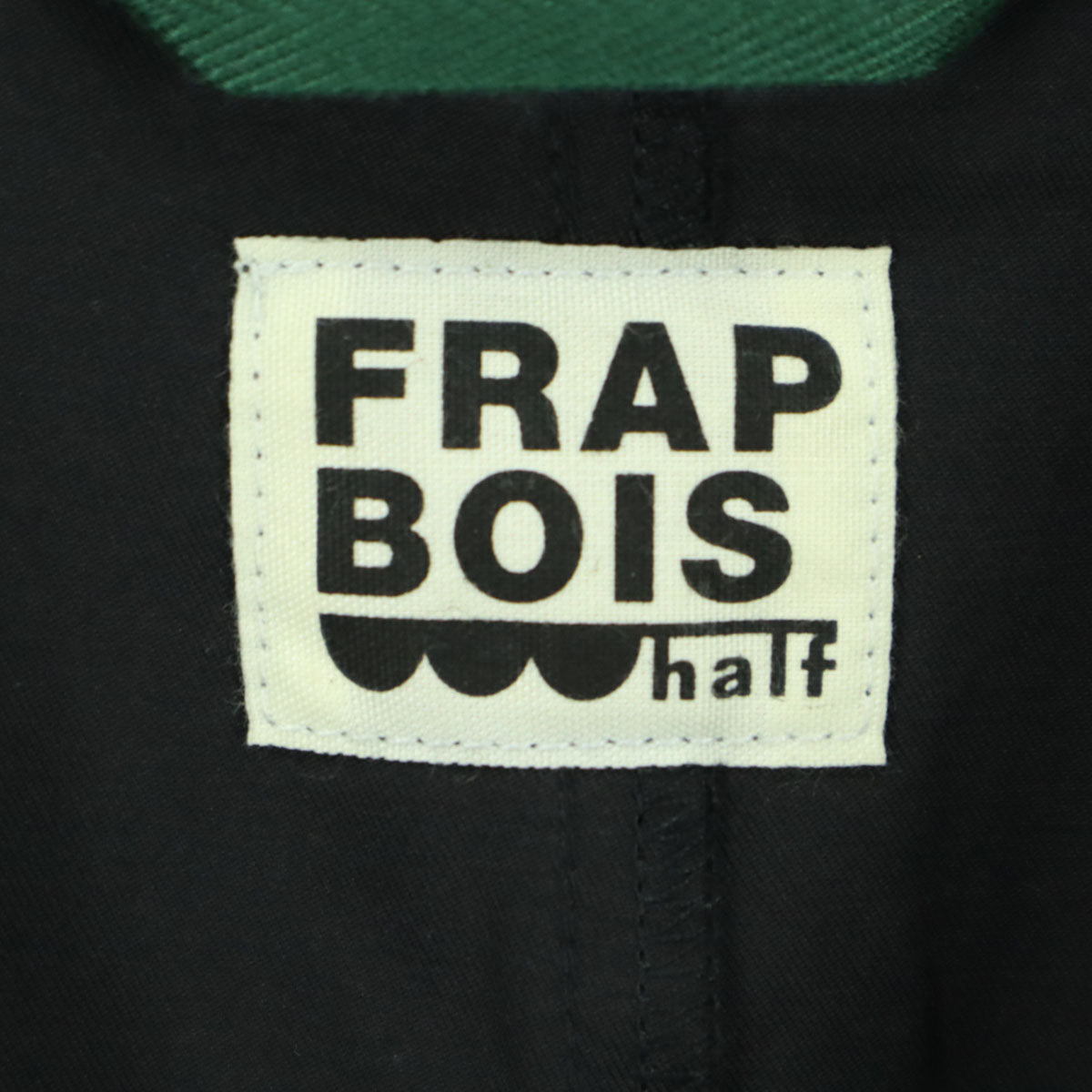 FRAPBOIS half フラボアハーフ 長袖 チェスターコート 2 ブラック メンズ