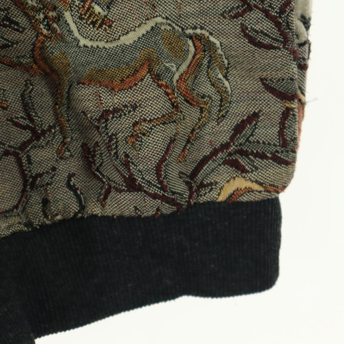 美品 ZARA ザラ トラ 刺繍 長袖 スウェット ベージュ系 メンズ