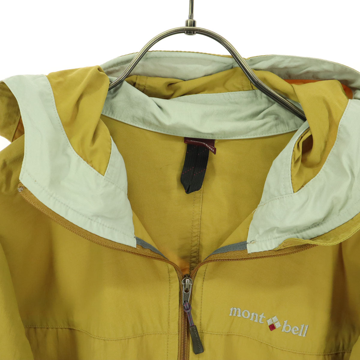 mont-bell モンベル ブランドロゴ 長袖 マウンテンパーカー S イエロー系 メンズ