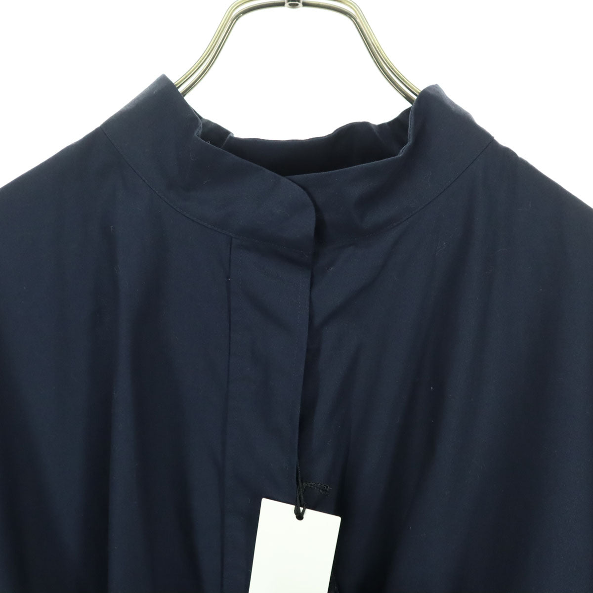 未使用 UNIQLO+J ユニクロプラスジェイ 長袖 シャツワンピース XXL ネイビー レディース