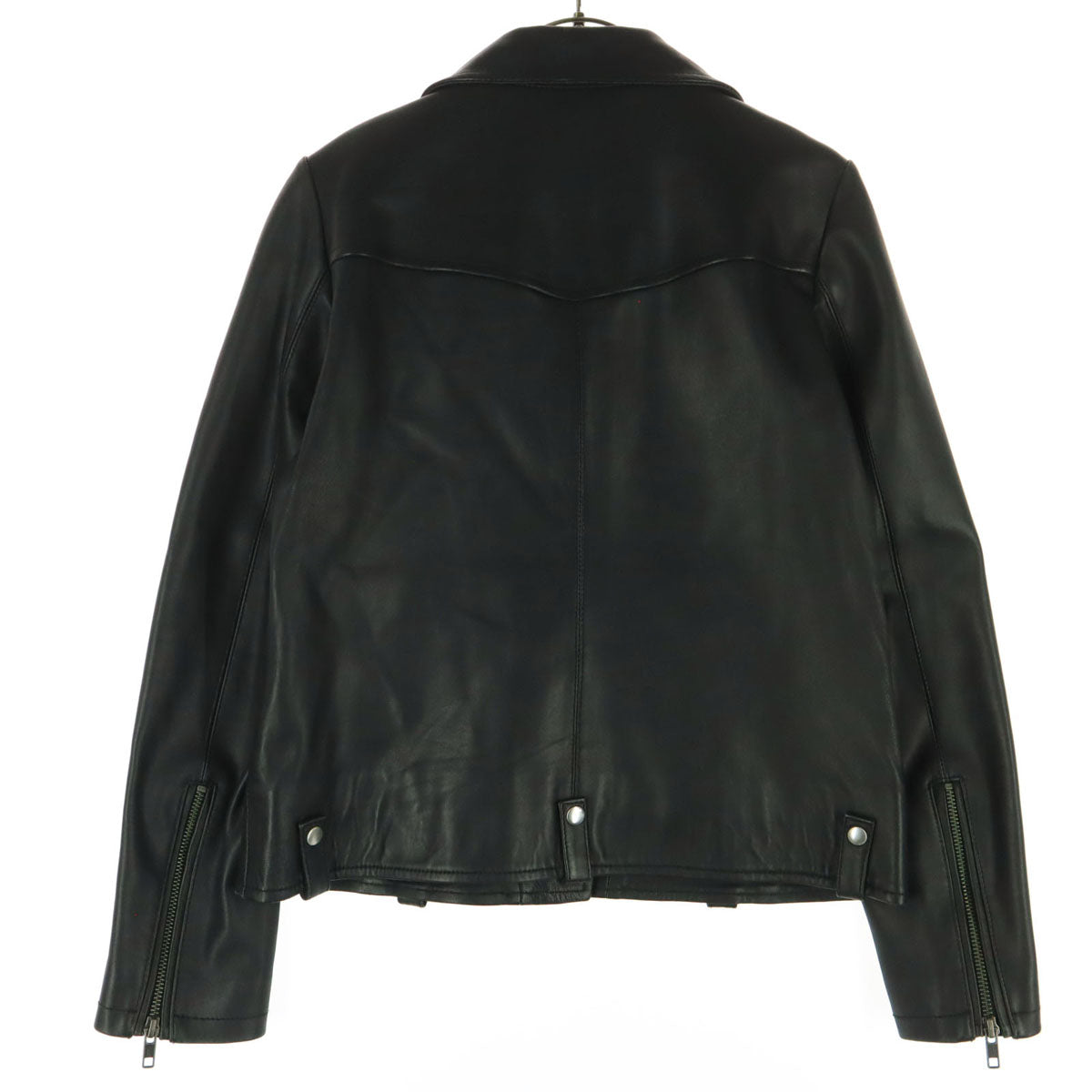 relumeJOURNAL STANDARD レリュームジャーナルスタンダード 長袖 レザー ダブルライダースジャケット S ブラック 羊革 レディース