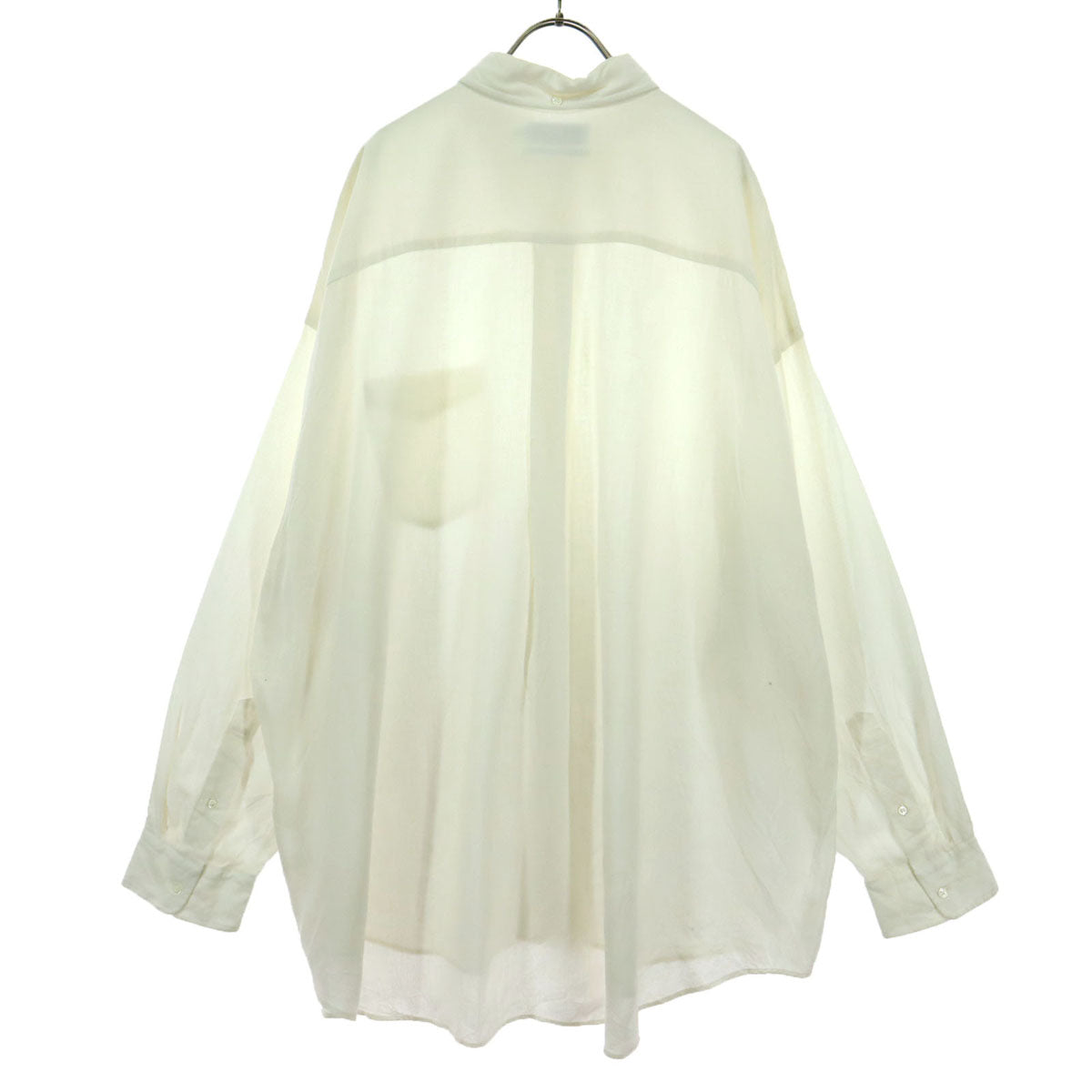 Graphpaper グラフペーパー 長袖 リネン オーバーサイズド ボタンダウンシャツ F ホワイト Linen Oversized メンズ