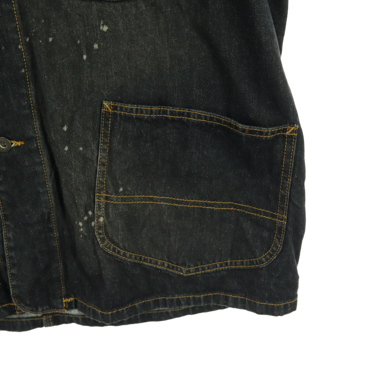Dickies ディッキーズ WETTEMPT ブランドロゴ 長袖 デニム カバーオール L ブラック メンズ