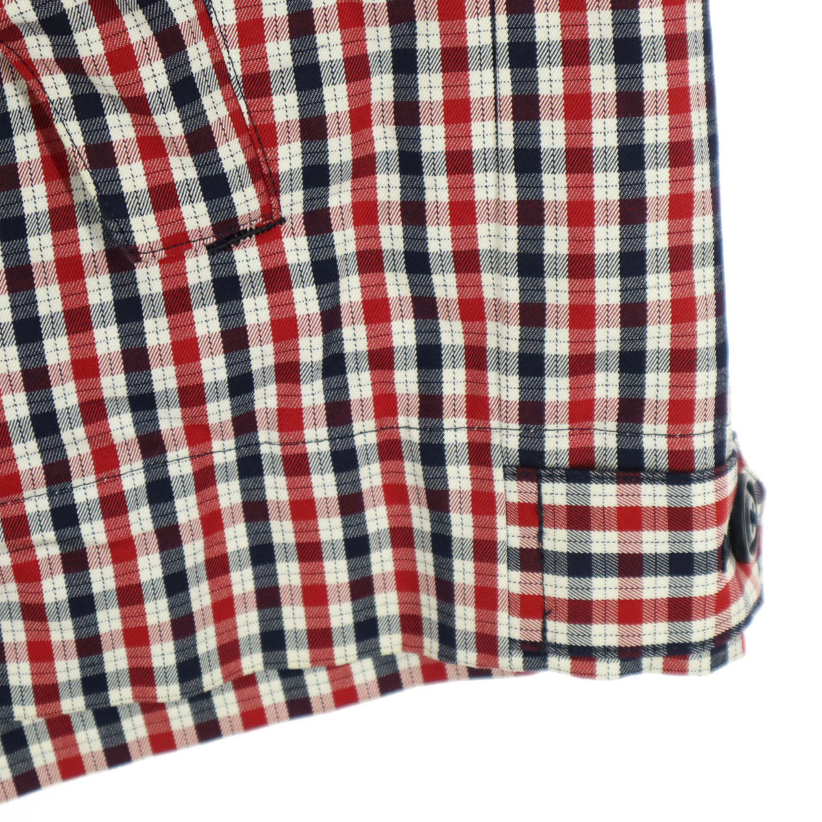 Ben Sherman ベンシャーマン コットン チェック柄 マルチカラー 長袖 スウィングトップ M ネイビー系 メンズ