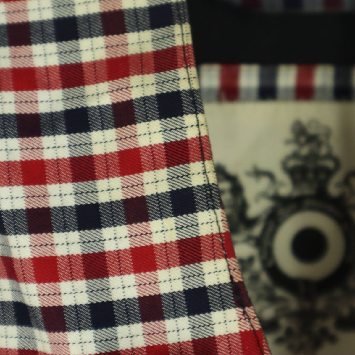 Ben Sherman ベンシャーマン コットン チェック柄 マルチカラー 長袖 スウィングトップ M ネイビー系 メンズ