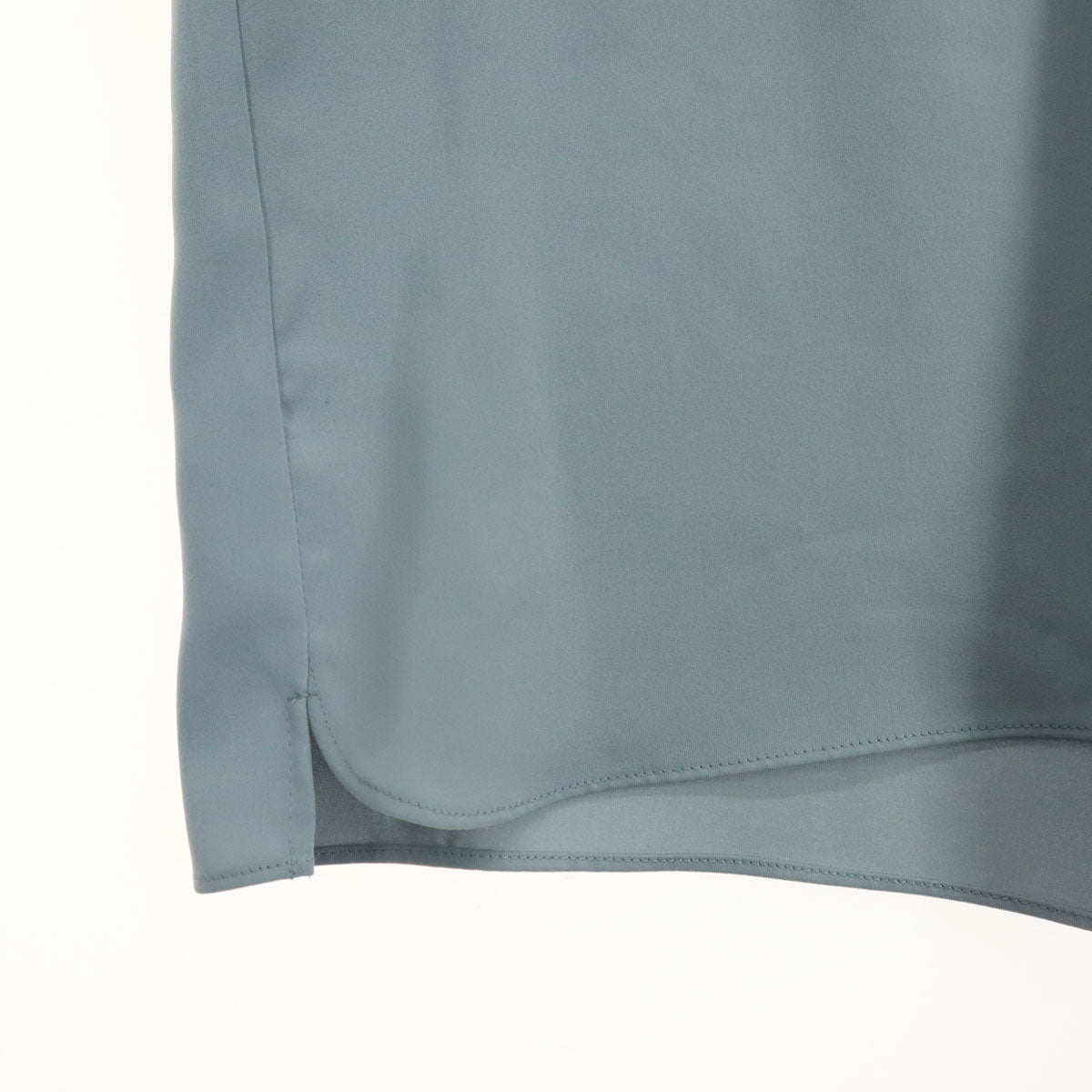 美品 URBAN RESEARCH DOORS アーバンリサーチドアーズ 長袖 ヘンリーネック ブラウス F ブルー レディース