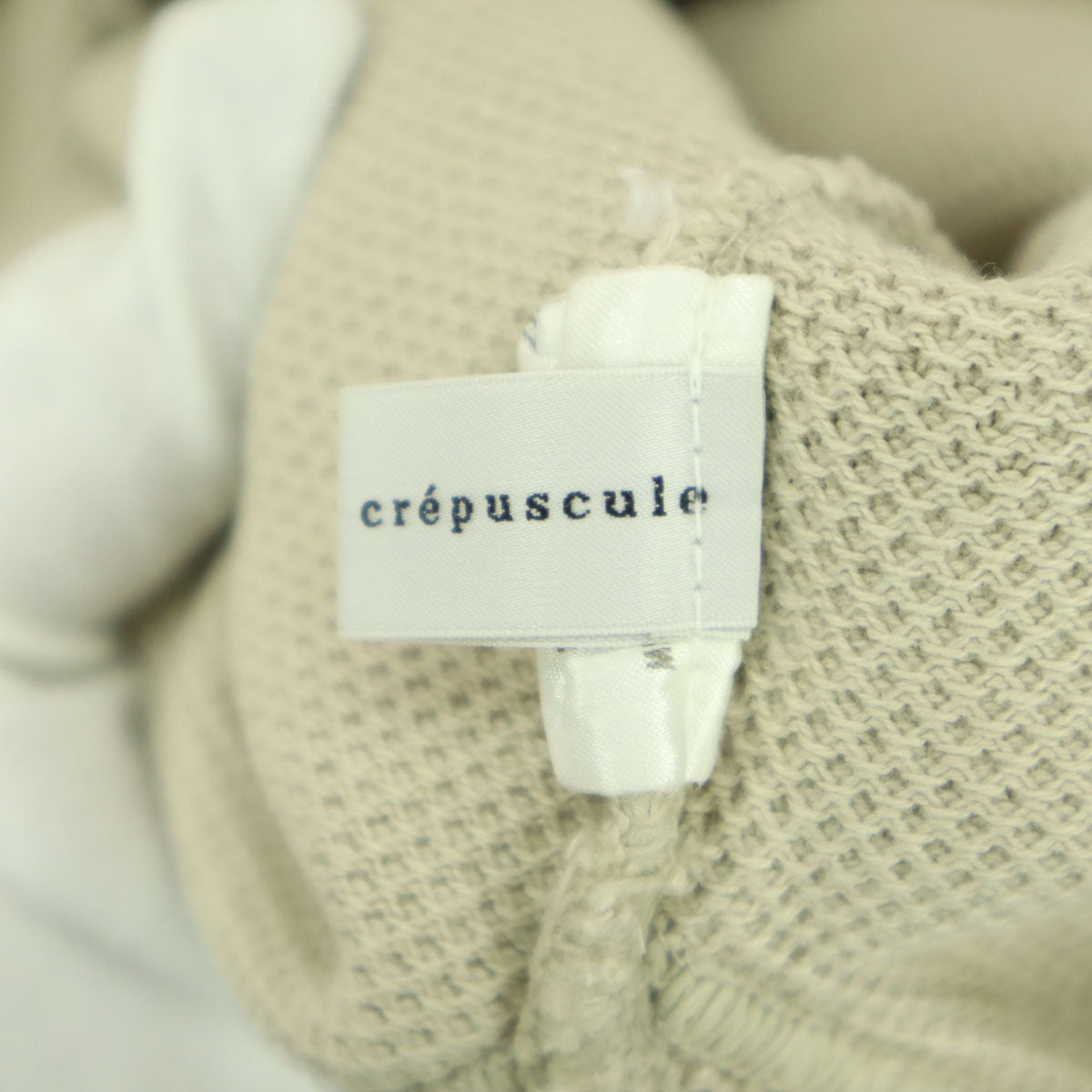 crepuscule クレプスキュール 7分袖 クルーネック カットソー F ベージュ系 レディース