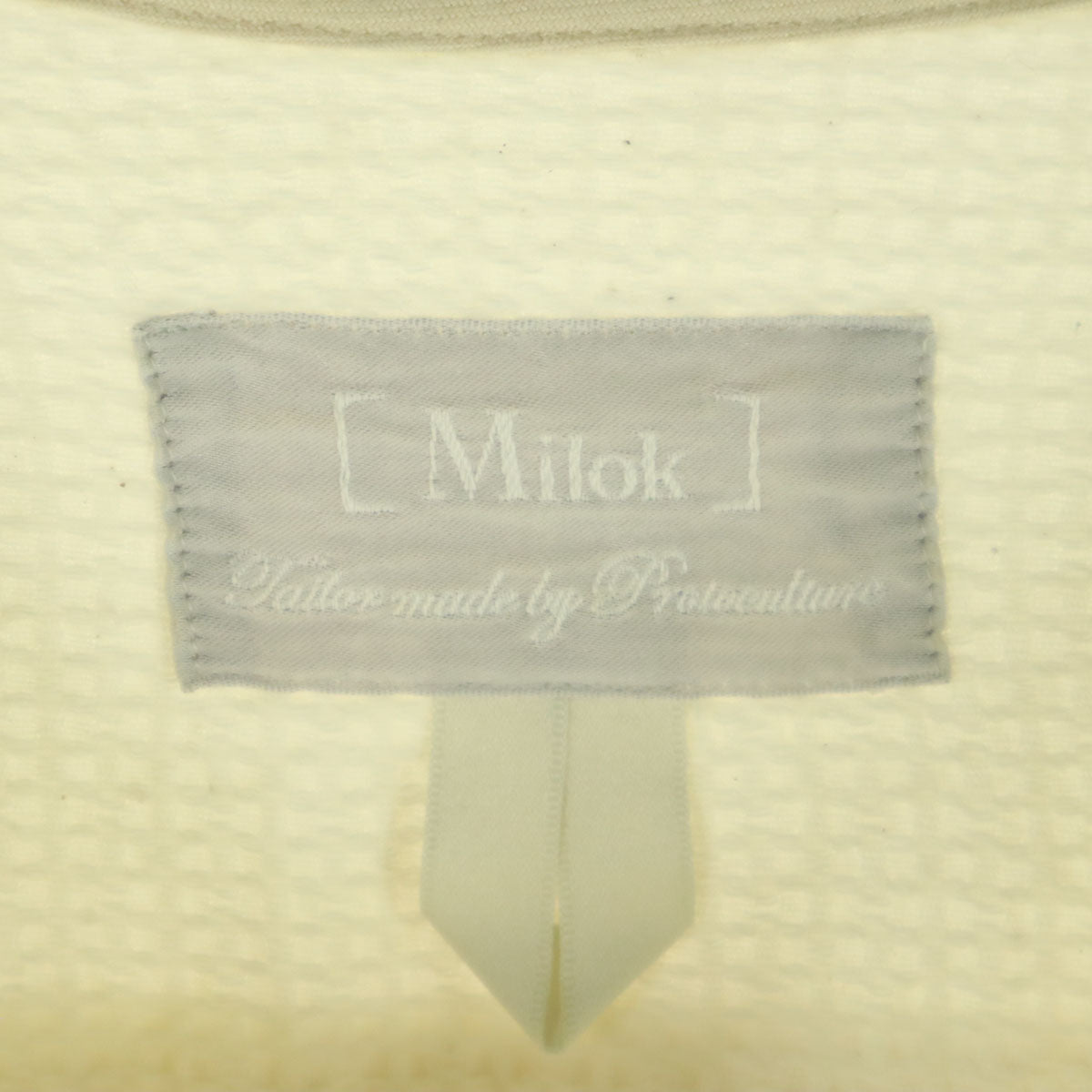 Milok ミロック SIDE H QS SHIRTS 長袖 ヘンリーネック カットソー 46 ホワイト レディース