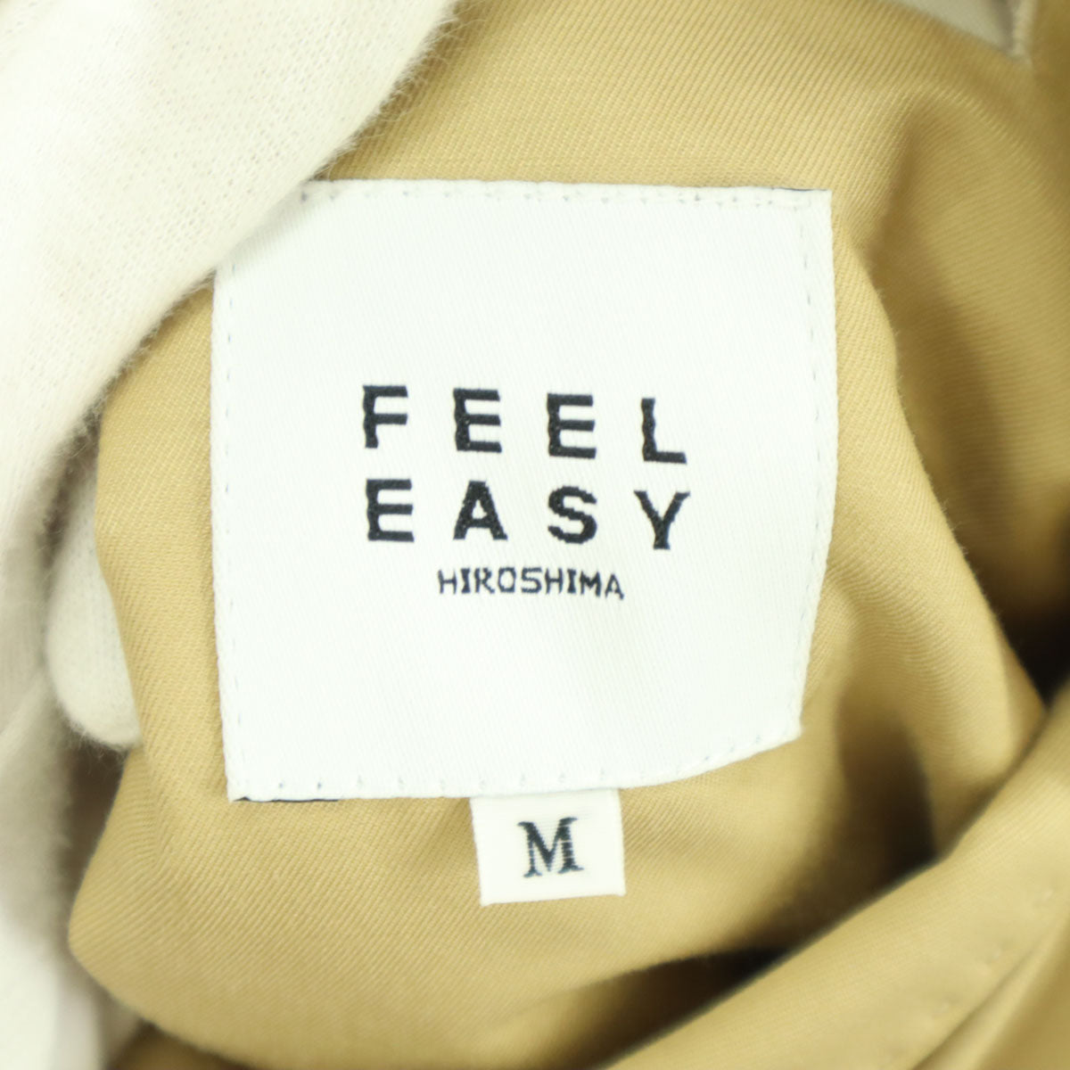 FEEL EASY フィールイージー 長袖 テーラードジャケット M ベージュ系 メンズ