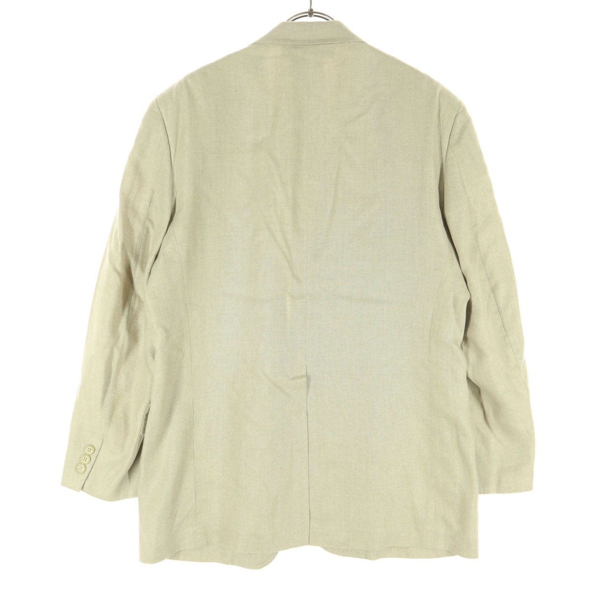 Brooks Brothers ブルックスブラザーズ 日本製 裏地無し 肩パッド入 リネン テーラードジャケット A6 グレージュ メンズ