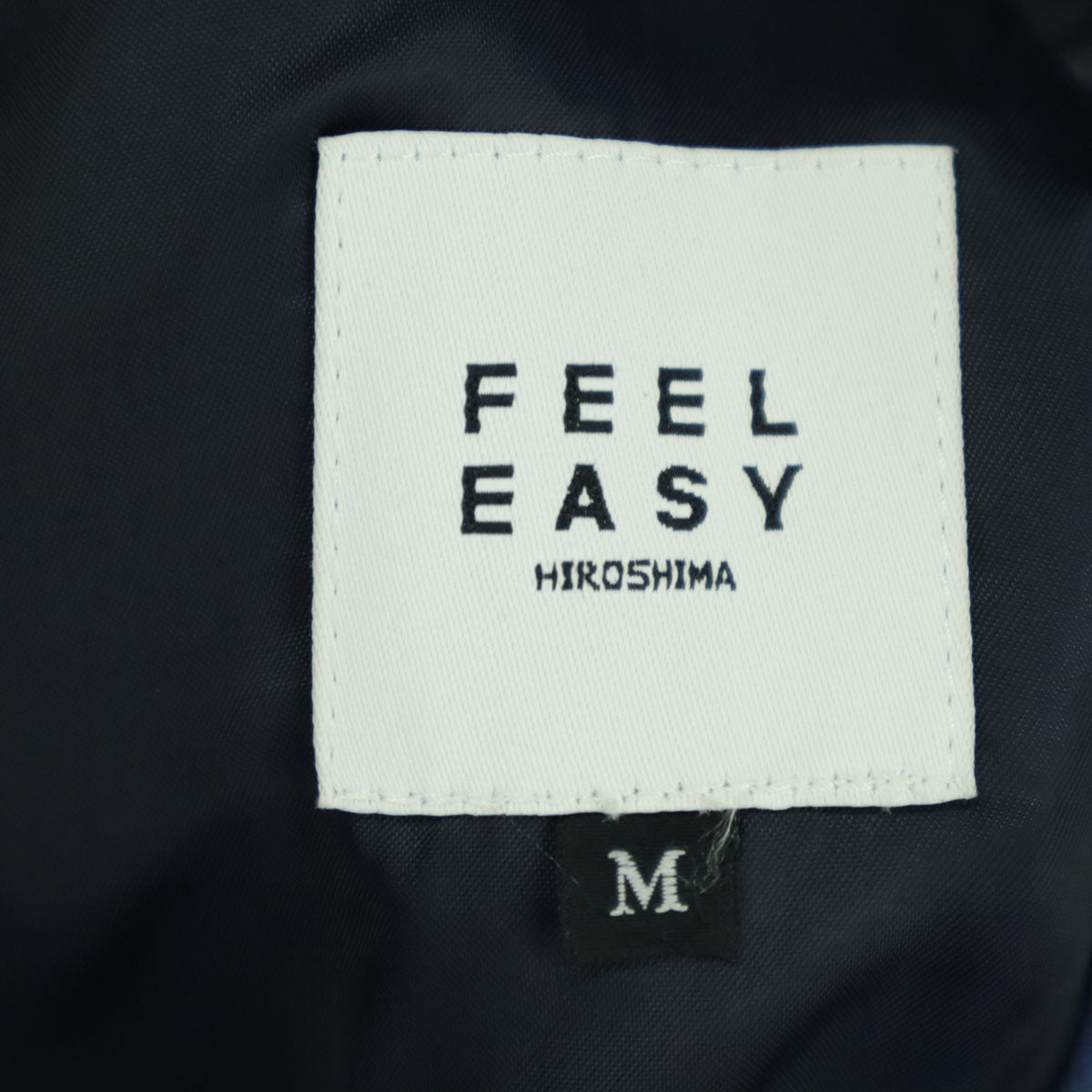 未使用 FEEL EASY フィールイージー 日本製 パッチワーク コーデュロイ テーラードジャケット M ブルー系 hiroshima メンズ