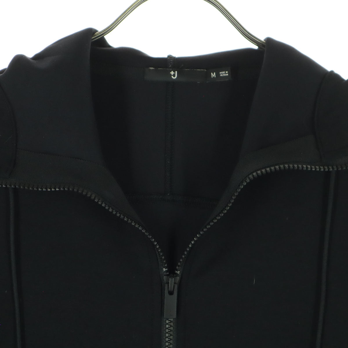 UNIQLO ユニクロ 長袖 裏地無し フルジップ パーカー M ブラック レディース