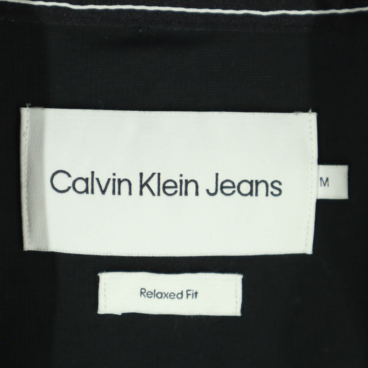 Calvin klein Jeans カルバンクラインジーンズ ワンポイントロゴ 長袖 ジャケット M ブラック メンズ