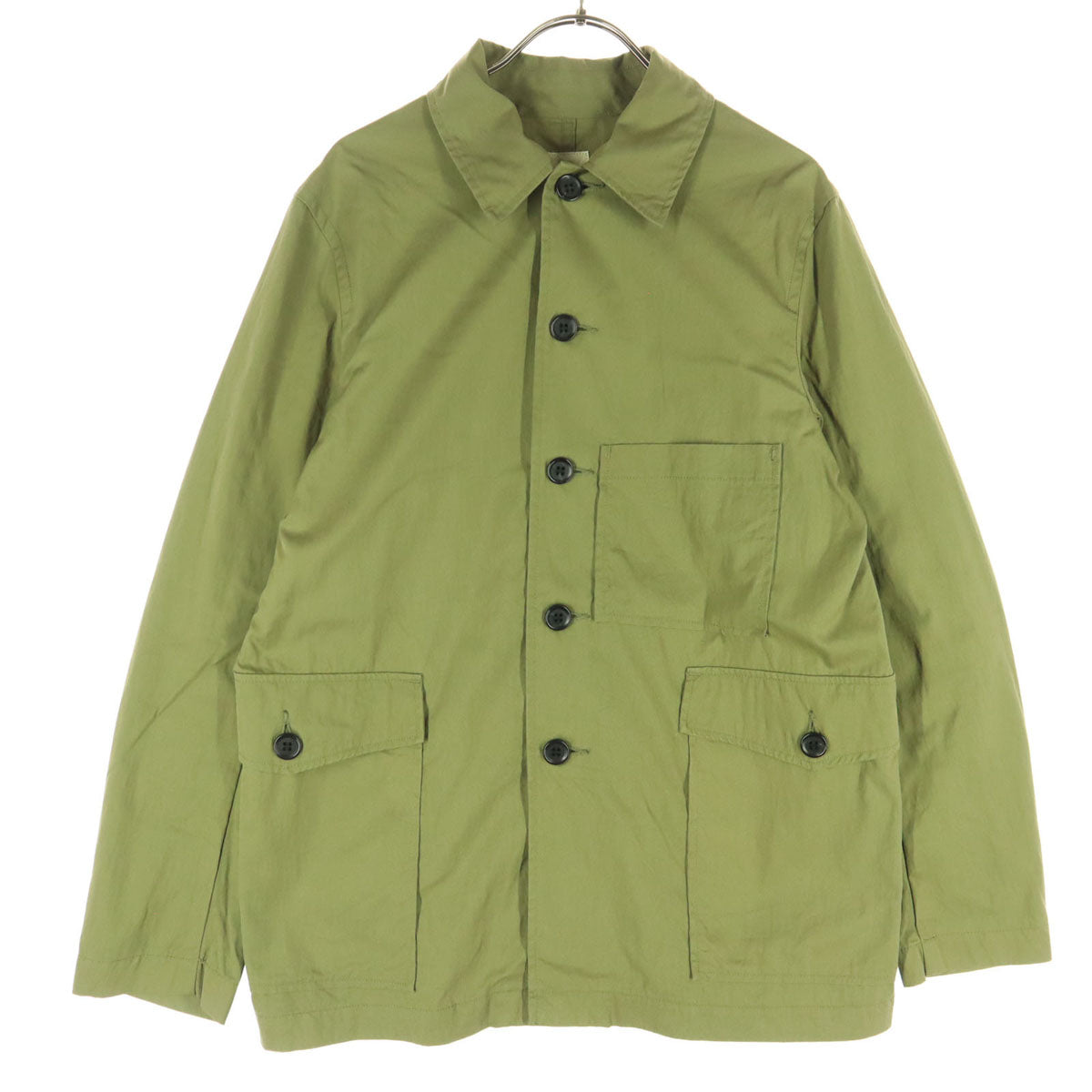 FOB FACTORY エフオービーファクトリー 日本製 長袖 ボタンアップ ジャケット 2 カーキグリーン メンズ