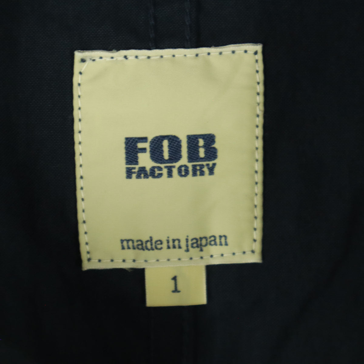 FOB FACTORY エフオービーファクトリー 日本製 長袖 ボタンアップ ジャケット 1 ネイビー系 メンズ