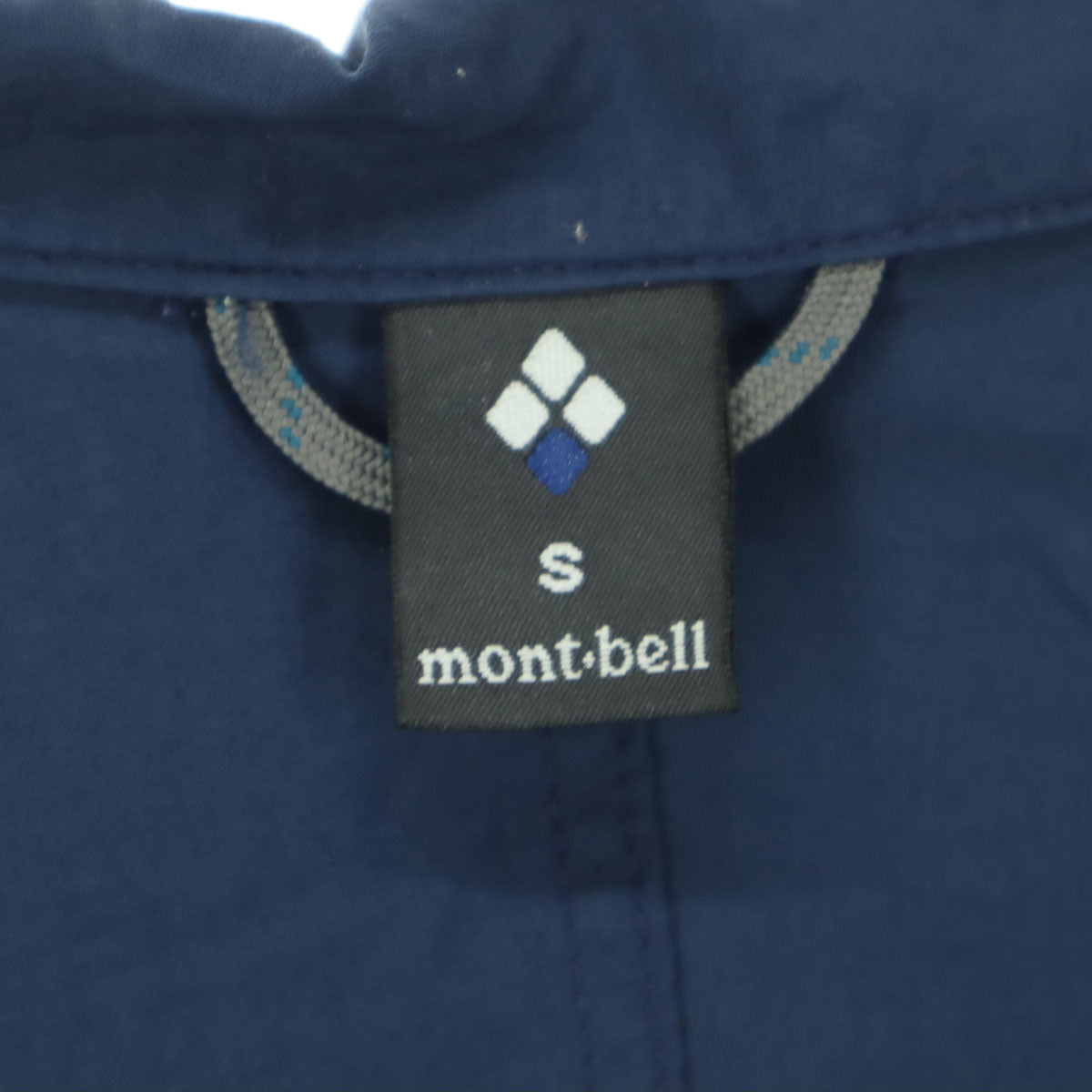 mont-bell モンベル ワンポイントロゴ 長袖 ナイロンジャケット S ネイビー系 フーディー メンズ
