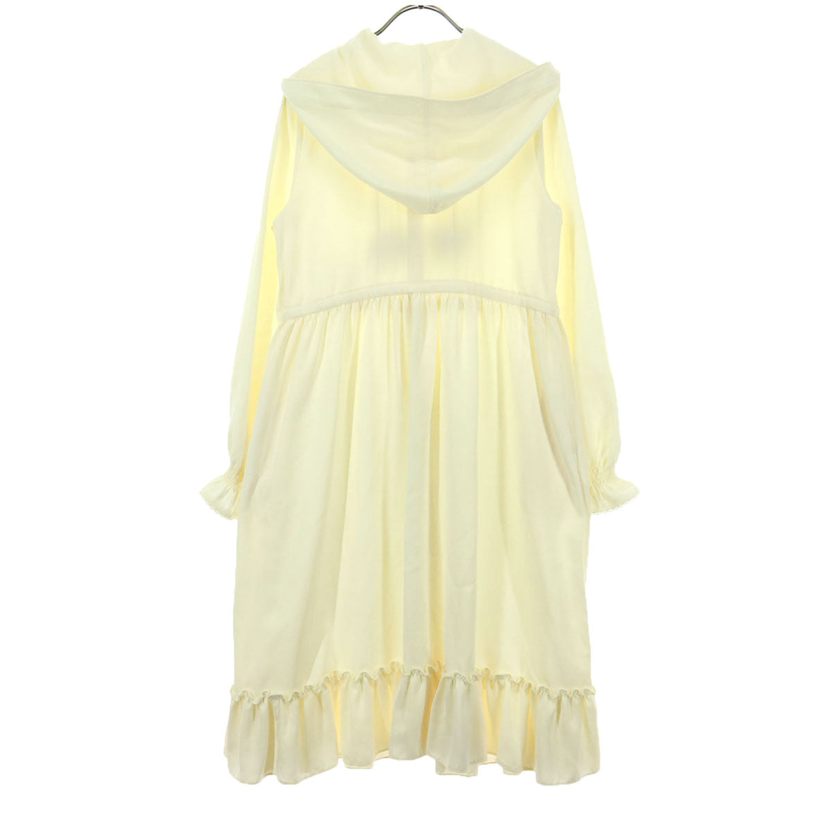 Melody BasKet メロディバスケット 刀剣乱舞 鶴丸国永 コラボ 長袖 ロングワンピース M アイボリー系 フーディー レディース