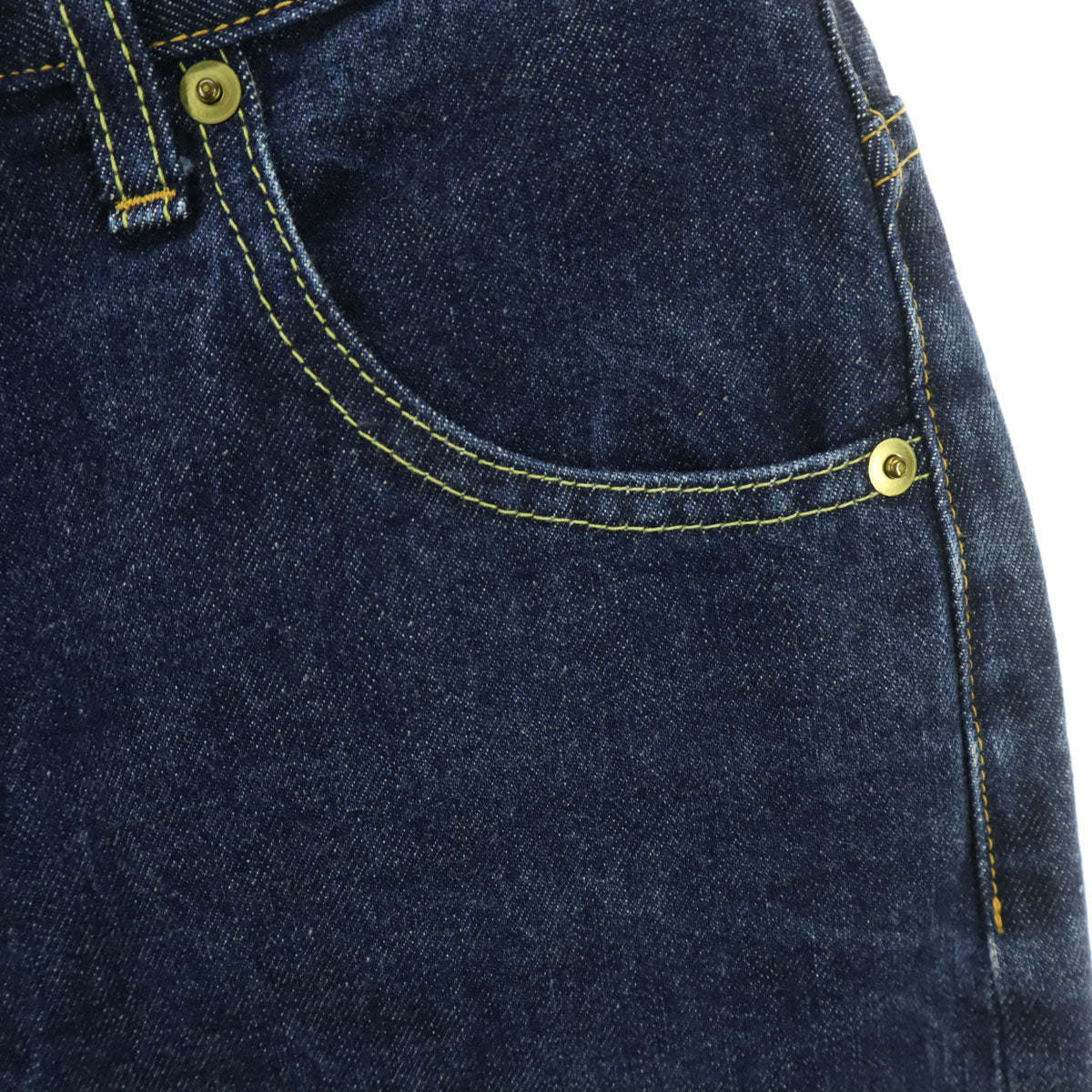 美品 nagonstans ナゴンスタンス ストレートデニムパンツ 38 インディゴ レディース