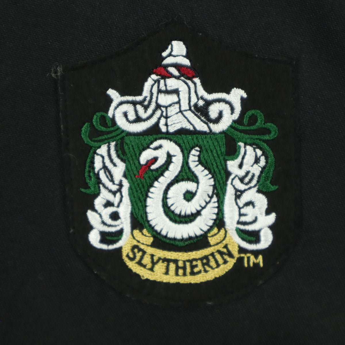 美品 Harry Potter ハリーポッター ワッペン 長袖 ガウン S ブラック ローブ スリザリン メンズ