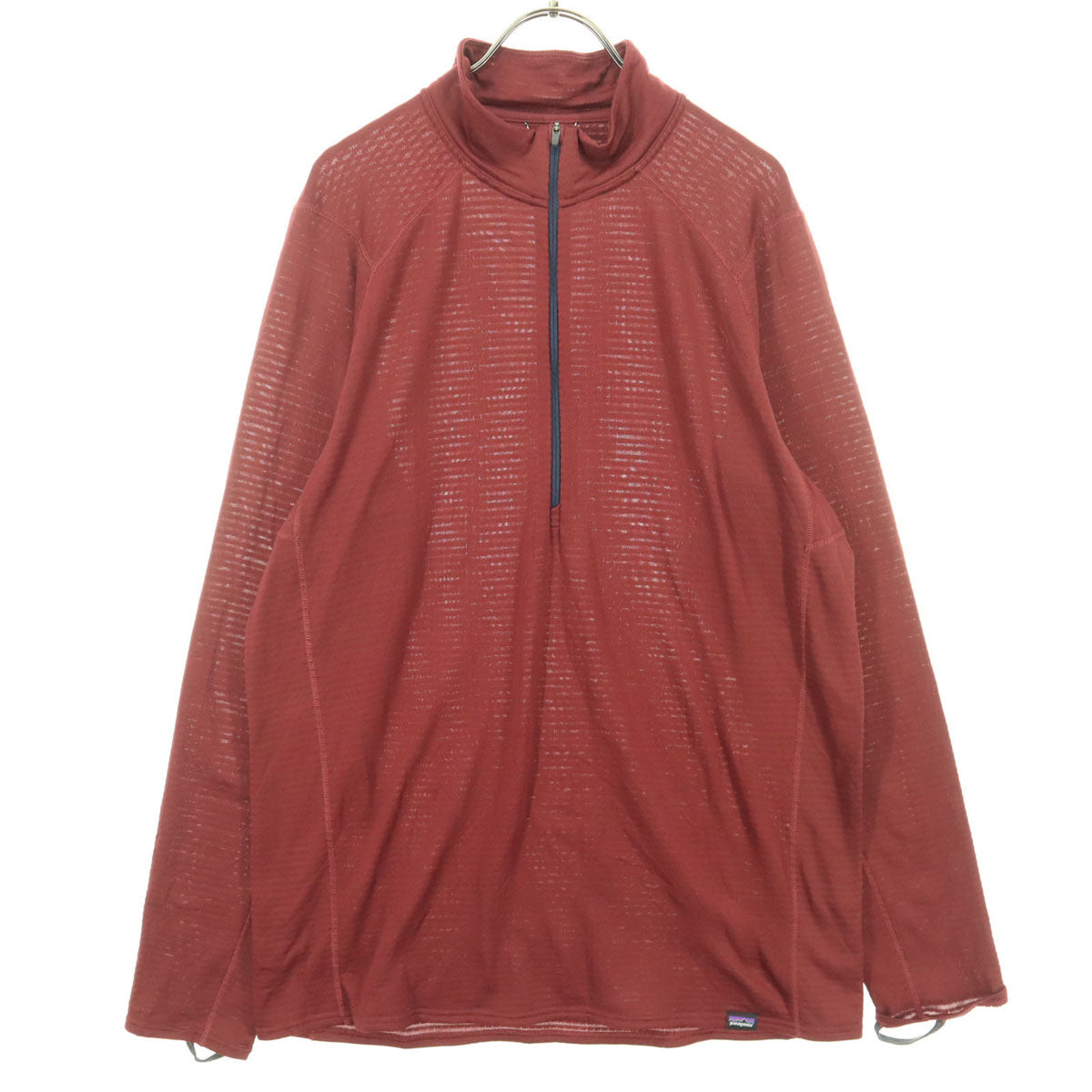 patagonia パタゴニア STY43657 長袖 ハーフジップ Tシャツ L レッド系 ロンT メンズ