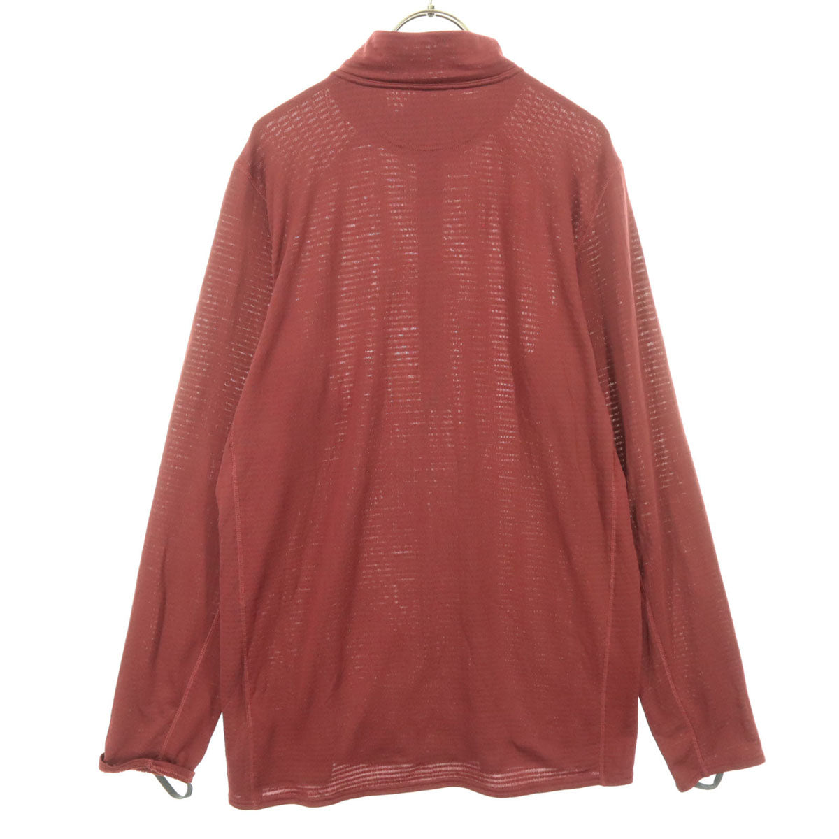 patagonia パタゴニア STY43657 長袖 ハーフジップ Tシャツ L レッド系 ロンT メンズ