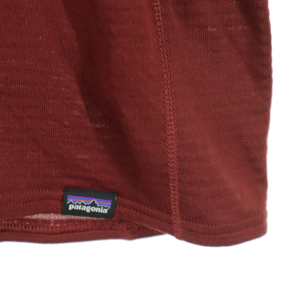patagonia パタゴニア STY43657 長袖 ハーフジップ Tシャツ L レッド系 ロンT メンズ